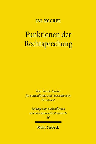 Funktionen der Rechtsprechung