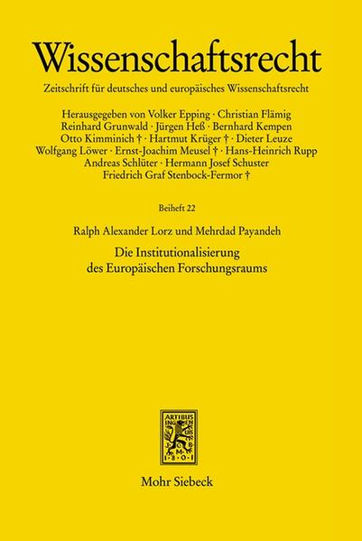 Die Institutionalisierung des Europäischen Forschungsraums