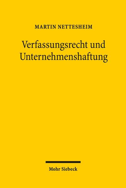 Verfassungsrecht und Unternehmenshaftung