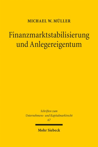 Finanzmarktstabilisierung und Anlegereigentum