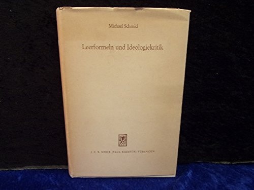 Leerformeln und Ideologiekritik