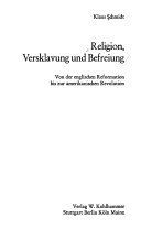 Religion, Versklavung und Befreiung