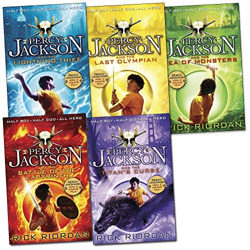 Percy Jackson Rick Riordan 5 Books Collection Pack Set(Percy Jackson and the Lightning Thief,Percy Jackson and the Battle of the Labyrinth,Percy Jackson and the Titan's Curse,Percy Jackson and the Sea of Monsters, Percy Jackson and the Last Olympian)