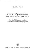 Exportförderungspolitik in Österreich