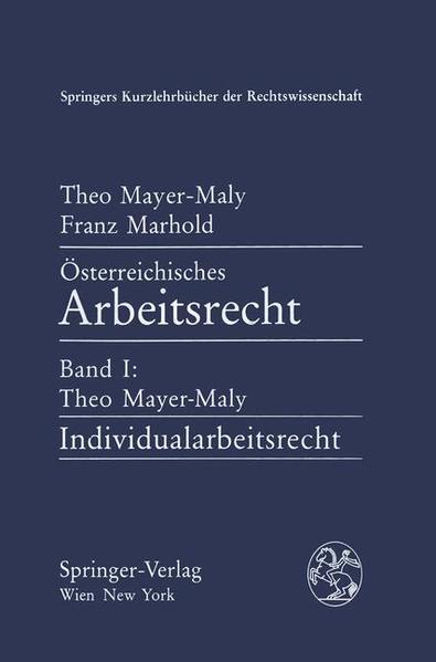 Österreichisches Arbeitsrecht / Individualarbeitsrecht