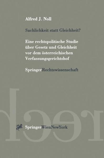 Sachlichkeit statt Gleichheit?
