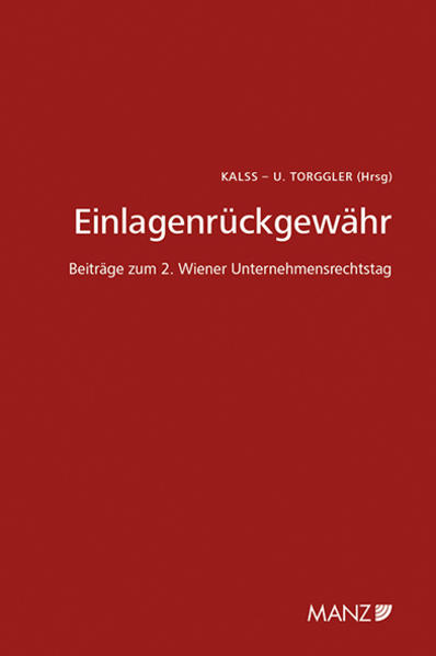 Einlagenrückgewähr 2. Wiener Unternehmensrechtstag