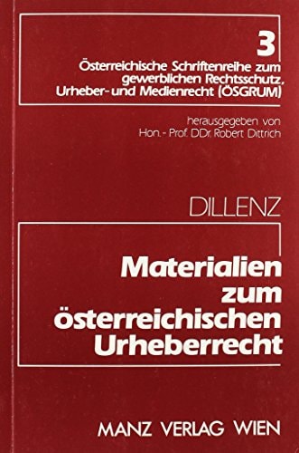 Materialien zum Österreichischen Urheberrecht