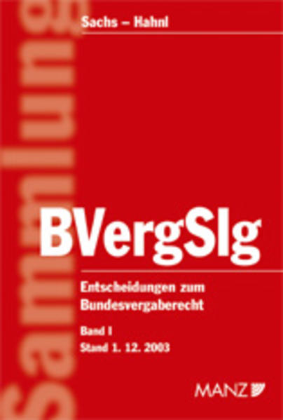 BVergSlg. Entscheidungen zum Bundesvergaberecht. Paket