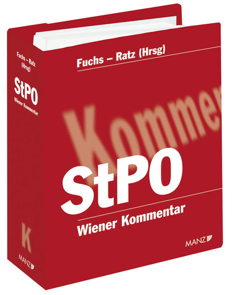 Wiener Kommentar zur Strafprozessordnung StPO 1. - 279. Lieferung