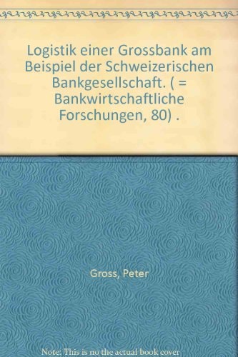 Logistik einer Grossbank