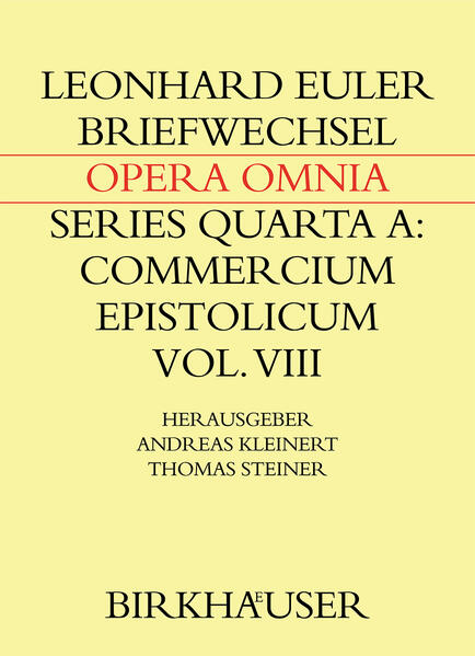 Briefwechsel von Leonhard Euler mit Johann Andreas von Segner und anderen Gelehrten aus Halle