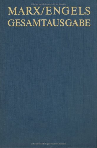 Gesamtausgabe (MEGA) / Briefwechsel September 1852 bis August 1853