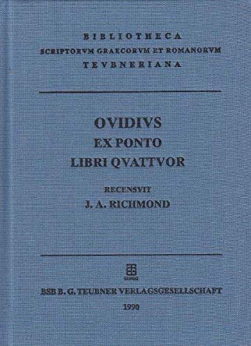 Ovidi Nasonis ex Ponto libri quattuor