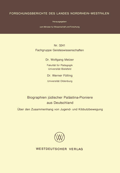 Biographien jüdischer Palästina-Pioniere aus Deutschland