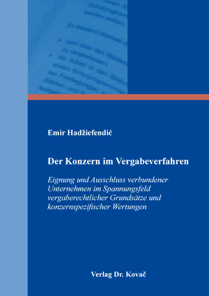 Der Konzern im Vergabeverfahren