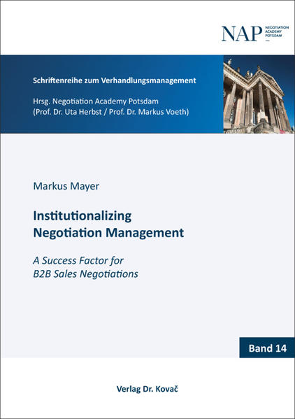 Institutionalizing Negotiation Management
