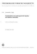 Geotektonische sowie mineralogenetische Epochen und Einheiten Antarktikas
