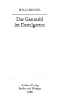 Das Gastmahl im Dattelgarten