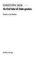 Als Kind habe ich Stalin gesehen