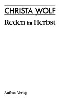 Reden im Herbst
