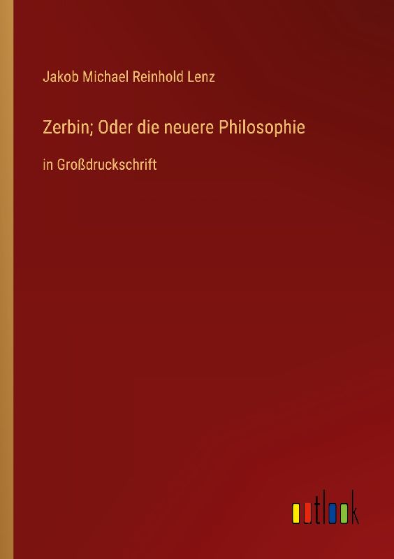 Zerbin; Oder die neuere Philosophie