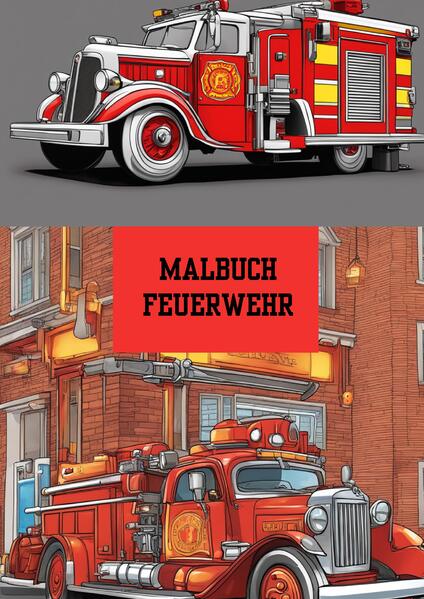 Bilderbuch / Malbuch Feuerwehr