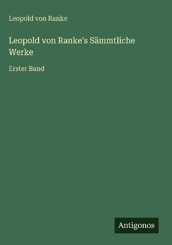 Leopold von Ranke's Sämmtliche Werke