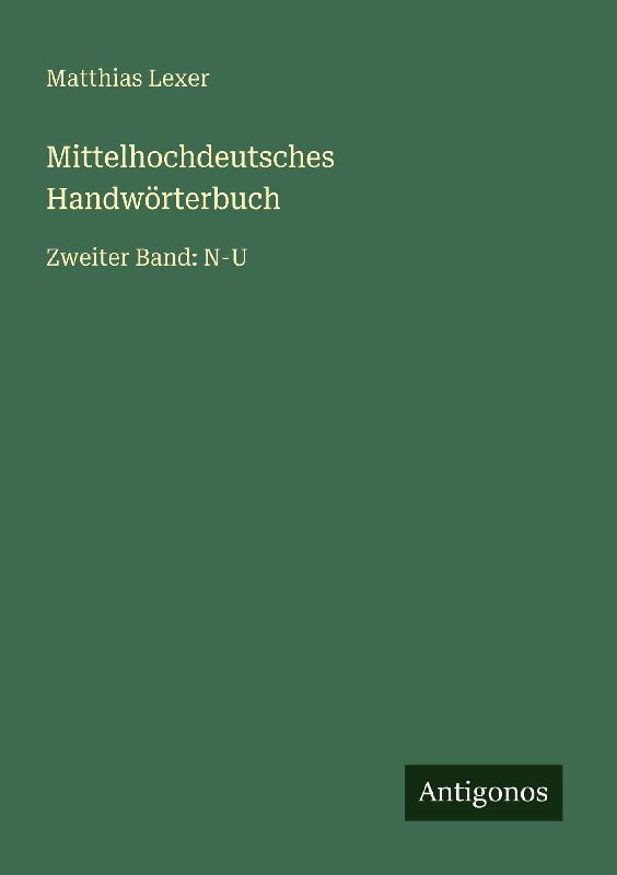 Mittelhochdeutsches Handwörterbuch