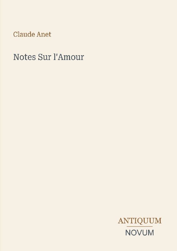 Notes Sur l'Amour