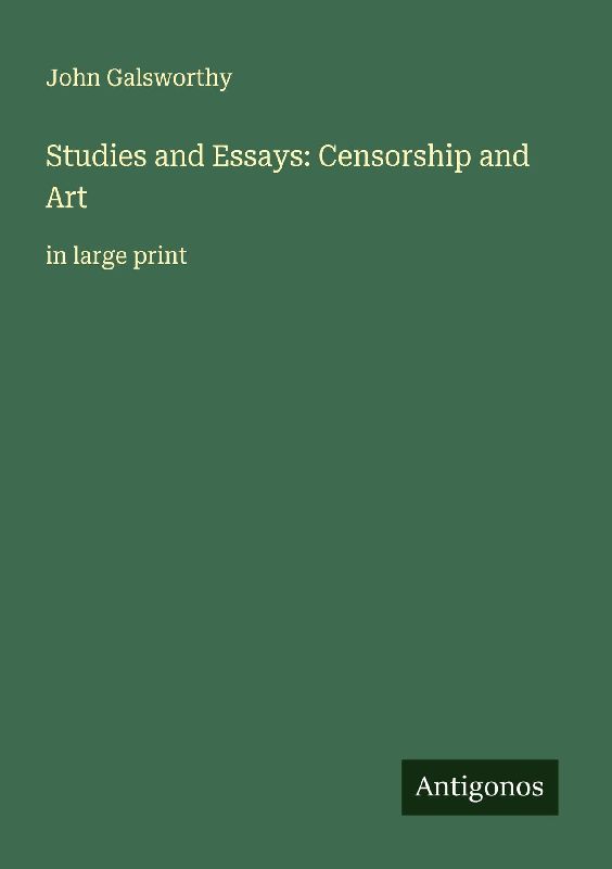 Studies and Essays: Censorship and Art