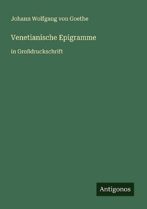 Venetianische Epigramme
