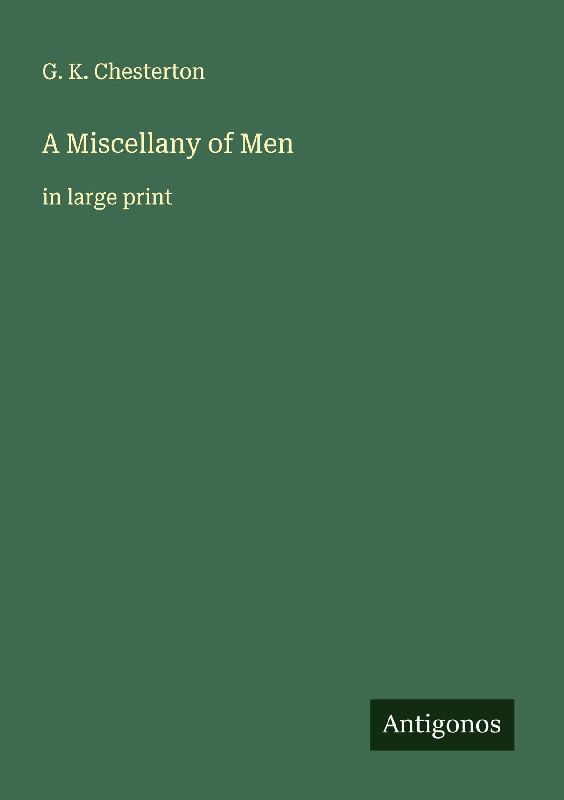 A Miscellany of Men