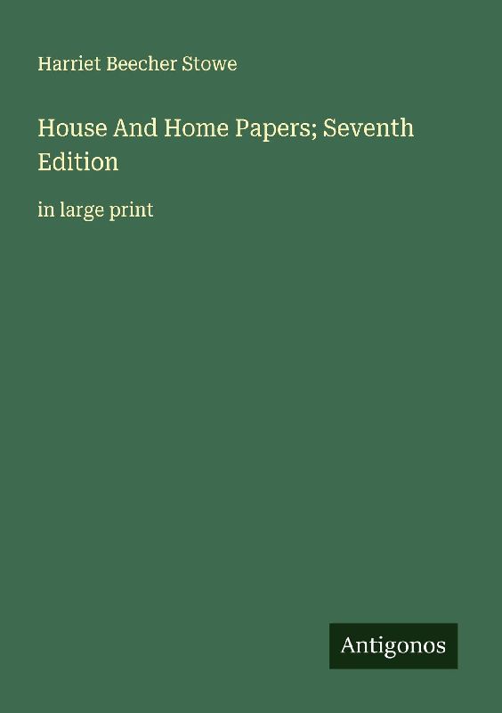 House And Home Papers; Seventh Edition