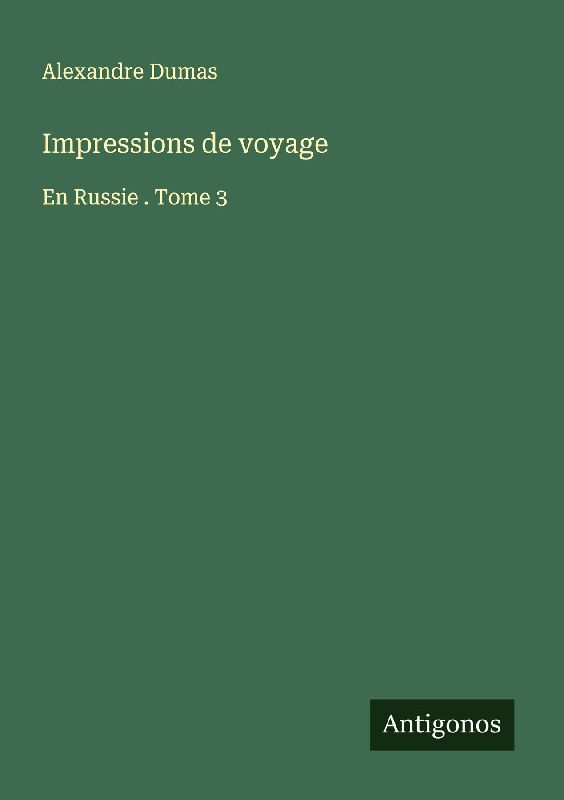 Impressions de voyage