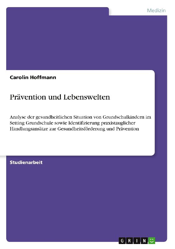 Prävention und Lebenswelten