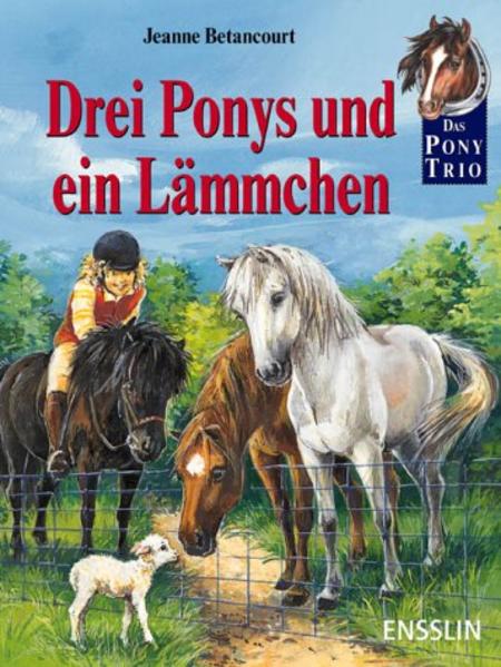 Drei Ponys und ein Lämmchen