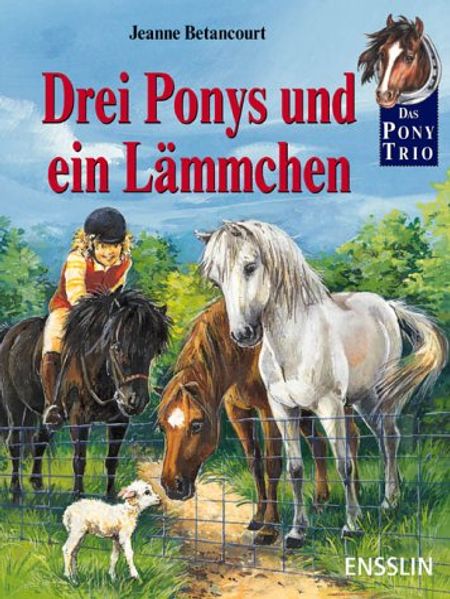 Drei Ponys und ein Lämmchen