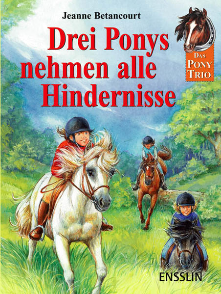 Drei Ponys nehmen alle Hindernisse