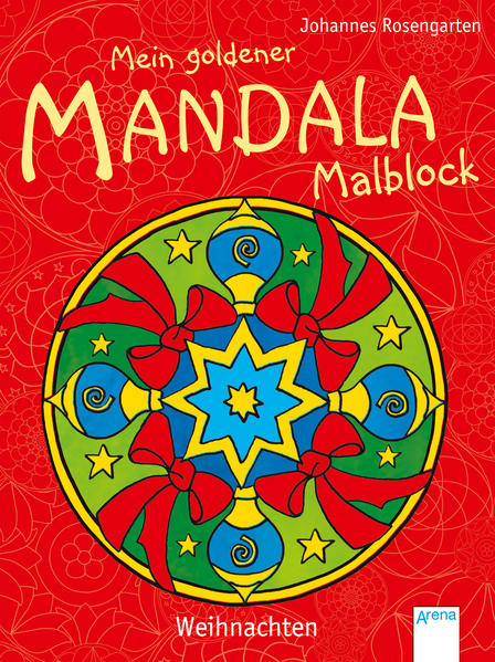 Mein goldener Mandala-Malblock: Weihnachten