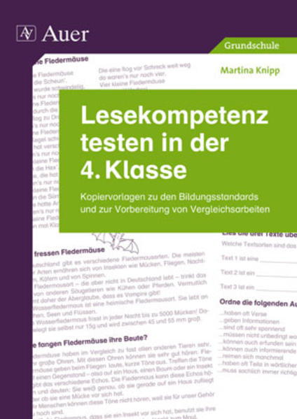 Lesekompetenz testen in der 4. Klasse