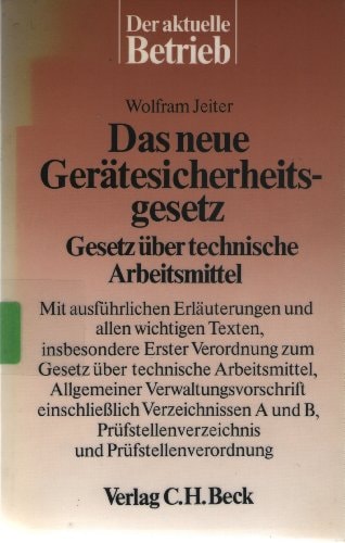 Das neue Gerätesicherheitsgesetz