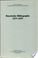 Bayerische Bibliographie 1977-1979