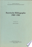 Bayerische Bibliographie 1980-1981