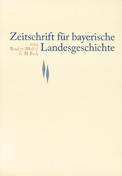 Zeitschrift für bayerische Landesgeschichte Band 75 Heft 2/2012