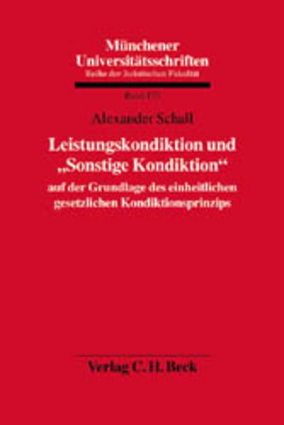Leistungskondiktion und 'Sonstige Kondiktion'