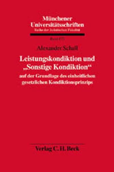 Leistungskondiktion und 'Sonstige Kondiktion'