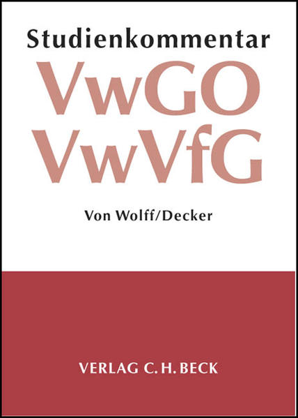 Verwaltungsgerichtsordnung /Verwaltungsverfahrensgesetz