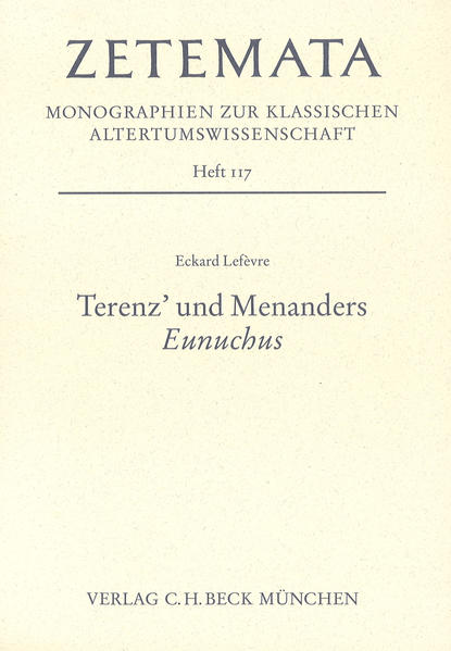 Terenz' und Menanders 'Eunuchus'