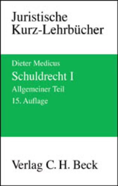 Schuldrecht I Allgemeiner Teil
